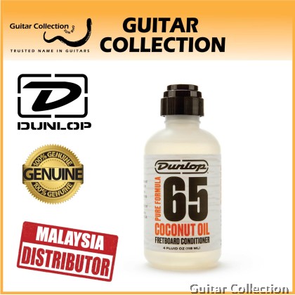 Jim Dunlop 6634 Coconut Oil Fretboard Conditioner (4oz) | Pure Formula 65