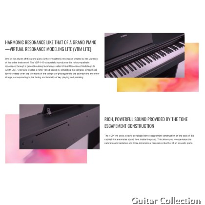 Yamaha YDP-145 ARIUS 88 Keys Digital Piano | Black
