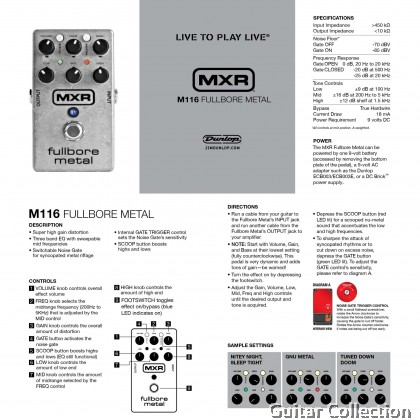 Jim Dunlop MXR M116 Fullbore Metal | Distortion Guitar Effect Pedal