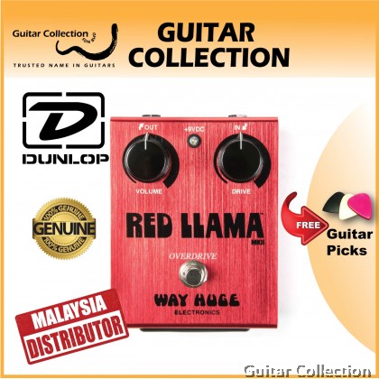 Jim Dunlop Way Huge WHE203 Red Llama | Overdrive Guitar Effect Pedal