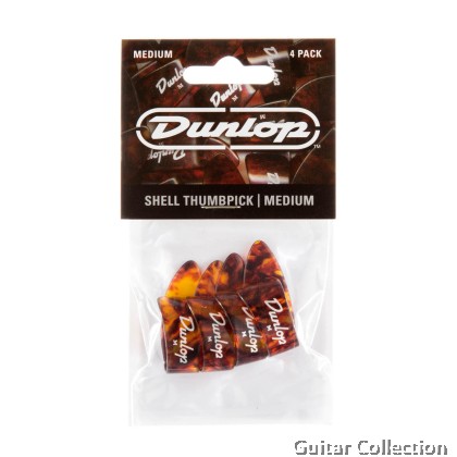Jim Dunlop 9022P Shell Thumbpicks, Medium (4 pcs/ pack)