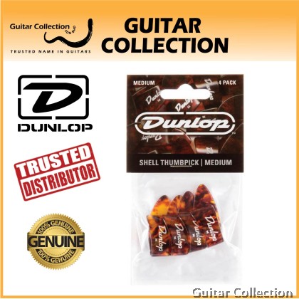 Jim Dunlop 9022P Shell Thumbpicks, Medium (4 pcs/ pack)