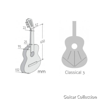Alhambra 1C HT Hybrid Terra EZ | Classical Guitar | Solid Cedar Top, Mahogany B&S | Fishman | Case (Made in Spain)