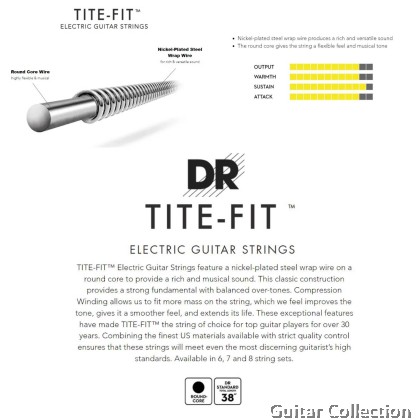 DR Strings JH-10 TITE-FIT Nickel Plated Electric Guitar Strings | Medium - Super Heavy (010 - 056)