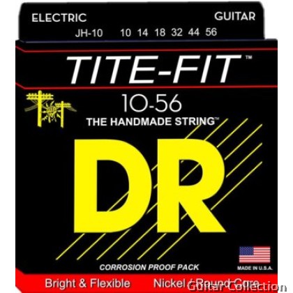 DR Strings JH-10 TITE-FIT Nickel Plated Electric Guitar Strings | Medium - Super Heavy (010 - 056)