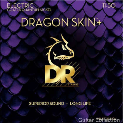 DR Strings DEQ-11 DRAGON SKIN+ Coated Quantum Nickel Electric Guitar Strings | Heavy (011 - 050)