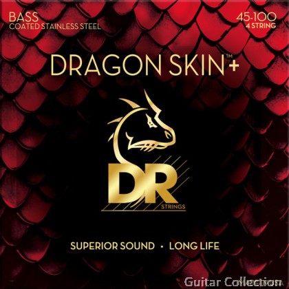 DR Strings DBS-45 DRAGON SKIN+ Coated Stainless Steel Bass Strings | 4-String Medium (045 - 105)
