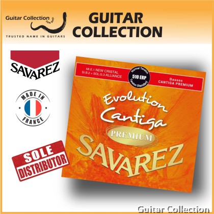 Savarez 510ERP Evolution Cantiga Premium Normal Tension Classical Guitar Strings (Made in France)
