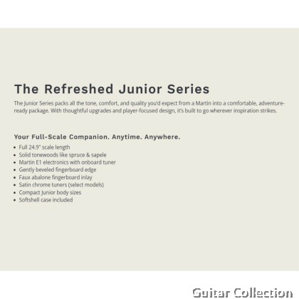 Martin 000CJRE StreetMaster | Refreshed Junior Series | 000 Cutaway Acoustic-Electric Guitar | Martin E1