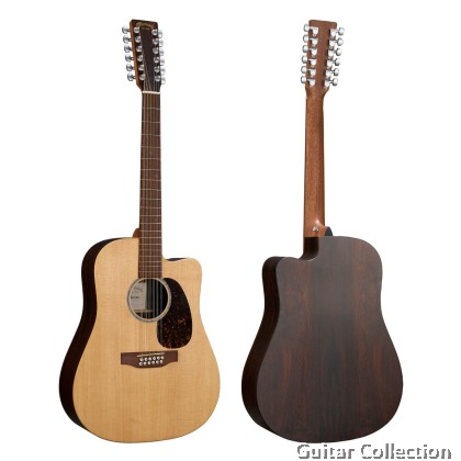 Martin DC-X2E 12-String Brazilian | Remastered X Series | Dreadnought Cutaway Acoustic-Electric Guitar | Martin E1