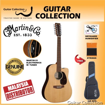 Martin DC-X2E 12-String Brazilian | Remastered X Series | Dreadnought Cutaway Acoustic-Electric Guitar | Martin E1