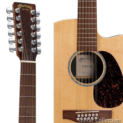 Martin DC-X2E 12-String Brazilian | Remastered X Series | Dreadnought Cutaway Acoustic-Electric Guitar | Martin E1