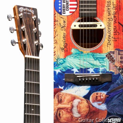 Martin D-11E Rock the Vote | Limited Special Edition | Dreadnought Acoustic-Electric Guitar | LR Baggs M80