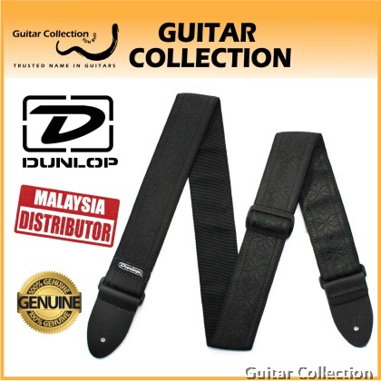 Jim Dunlop D6702BK Jacquard Filmore Guitar Strap | Black (Length: Min 37" / Max 65")