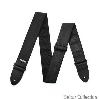 Jim Dunlop D6702BK Jacquard Filmore Guitar Strap | Black (Length: Min 37" / Max 65")