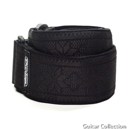 Jim Dunlop D6702BK Jacquard Filmore Guitar Strap | Black (Length: Min 37" / Max 65")