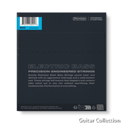 Jim Dunlop DBS45125 Bass Guitar Strings | 5-String | Stainless Steel | 045–125