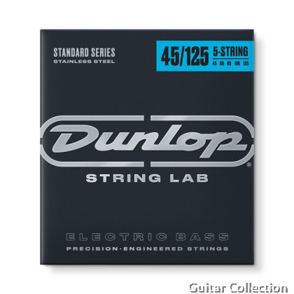 Jim Dunlop DBS45125 Bass Guitar Strings | 5-String | Stainless Steel | 045–125
