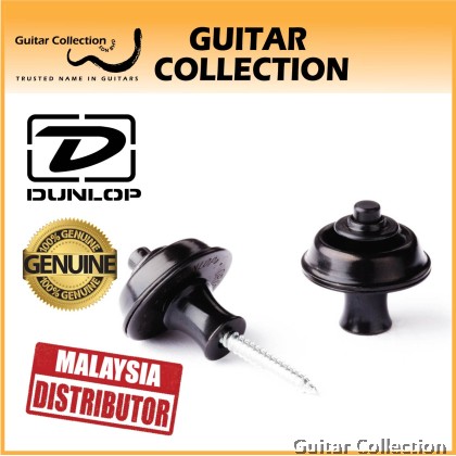 Jim Dunlop SLS1103BK Straplok Original Strap Lock / Strap Retainer Set | Black
