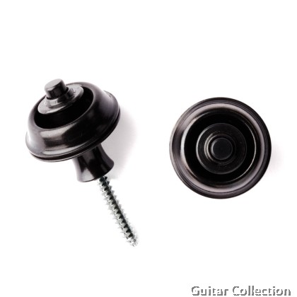 Jim Dunlop SLS1103BK Straplok Original Strap Lock / Strap Retainer Set | Black