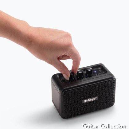 On Stage TGA01 Travel Electric Guitar Amp | Bluetooth | USB Rechargable Built-in Battery (2 x 1.75" Speaker)