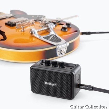 On Stage TGA01 Travel Electric Guitar Amp | Bluetooth | USB Rechargable Built-in Battery (2 x 1.75" Speaker)