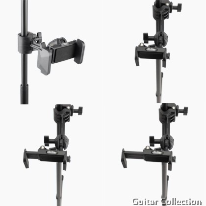 On Stage TCM500 Smartphone Holder for Microphone Stand | Mic stand clamp included (Phone clamp : up to 4" width)