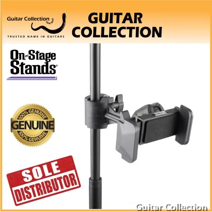 On Stage TCM500 Smartphone Holder for Microphone Stand | Mic stand clamp included (Phone clamp : up to 4" width)