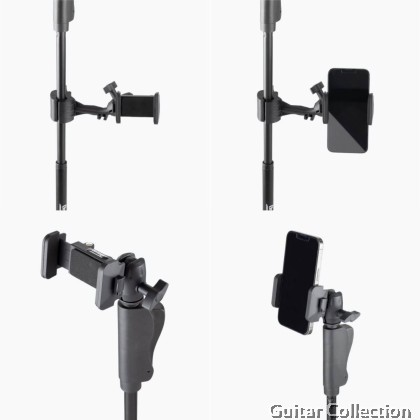 On Stage TCM500 Smartphone Holder for Microphone Stand | Mic stand clamp included (Phone clamp : up to 4" width)
