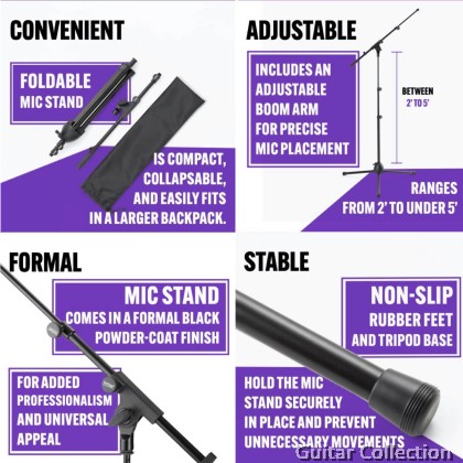 On Stage MS500 Travel Microphone Stand w/ Boom Arm | comes with Bag
