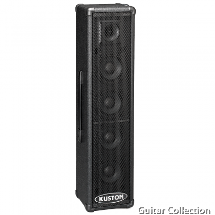 Kustom PA100T Self-Contained PA Speaker, 100-Watt 4 x 4.5" Speakers | 3-Channel Mixer, SYNC, Subwoofer Output