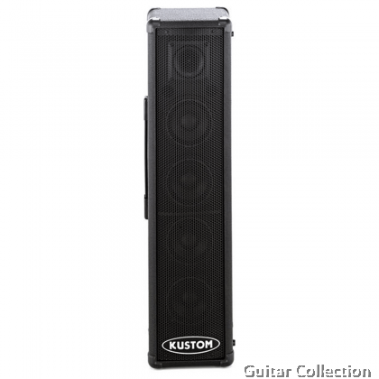 Kustom PA100T Self-Contained PA Speaker, 100-Watt 4 x 4.5" Speakers | 3-Channel Mixer, SYNC, Subwoofer Output