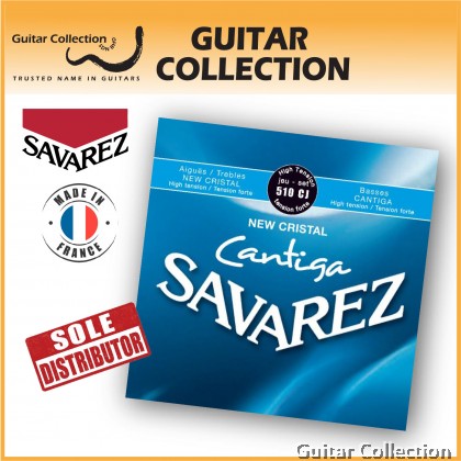 Savarez 510CJ New Cristal Cantiga Hard / High Tension Classical Guitar Strings (Made in France)