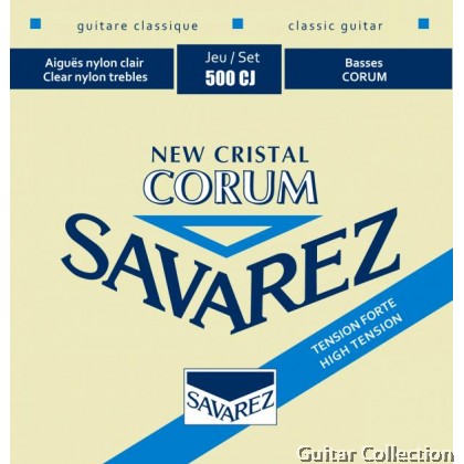 Savarez 500CJ New Cristal Corum Hard / High Tension Classical Guitar Strings (Made in France)