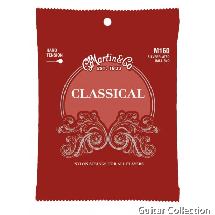 Martin M160 | Silverplated Classical Guitar Strings | Hard / High Tension | Ball End