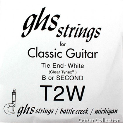 GHS T2W B-2nd Clear Nylon Single Classical Guitar String