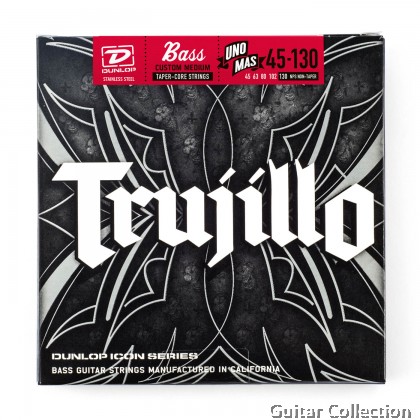 Jim Dunlop RTT45130T Robert Trujillo Series Bass Guitar Strings | 5-String | Stainless Steel Tapered | 045–130