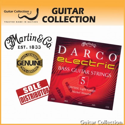 Martin Darco D9705L | 045-125 | 5 String Electric Bass Strings | Light