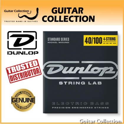Jim Dunlop DBN40100 Bass Guitar Strings | 4-String | Nickel Wound | 040-100