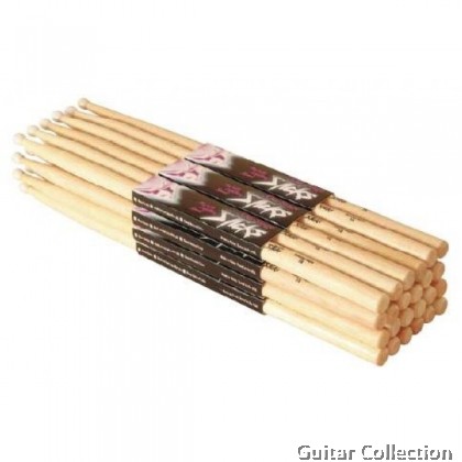 On Stage HN7A Drum Sticks, Hickory Wood with Nylon Tip, 7A (1 pair)
