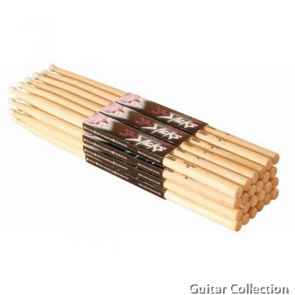On Stage MN5A 5A Maple Wood Drum stick with Nylon Tip (1 pair)