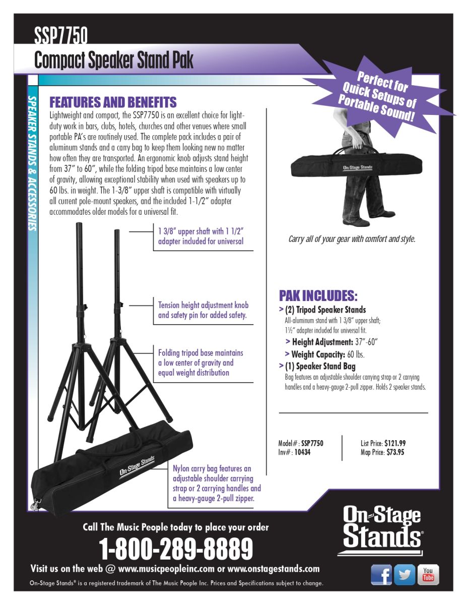 Small speaker stand price on sale