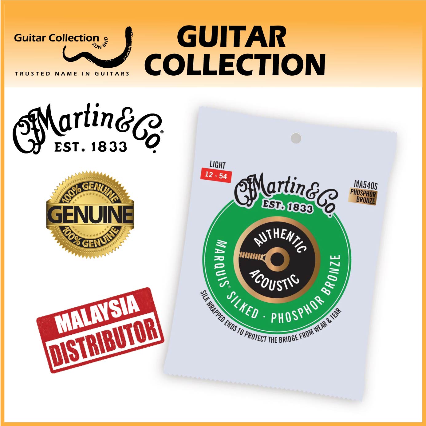 Martin MA540S 012 054 Authentic Marquis Silked Phosphor