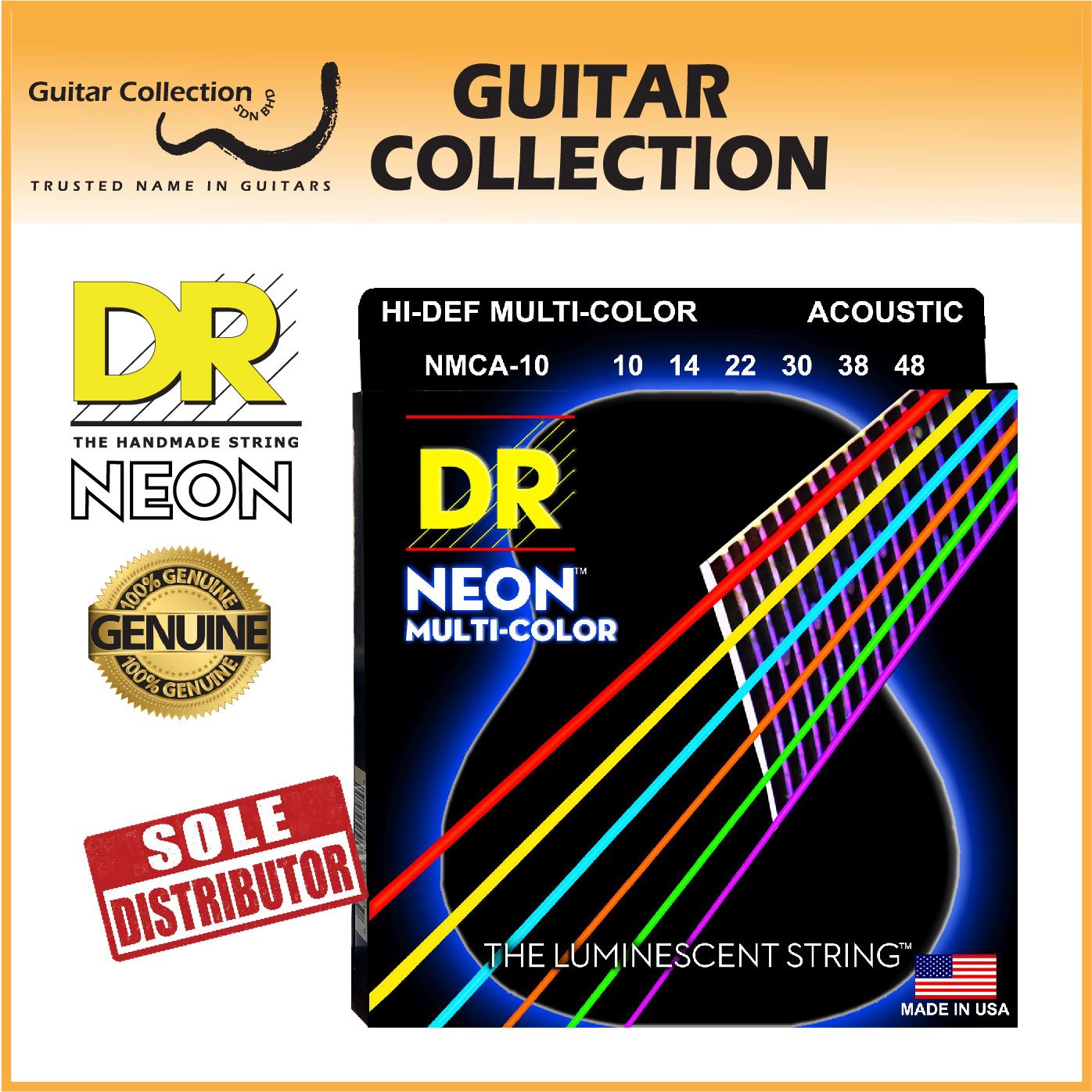 Dr neon new arrivals acoustic strings