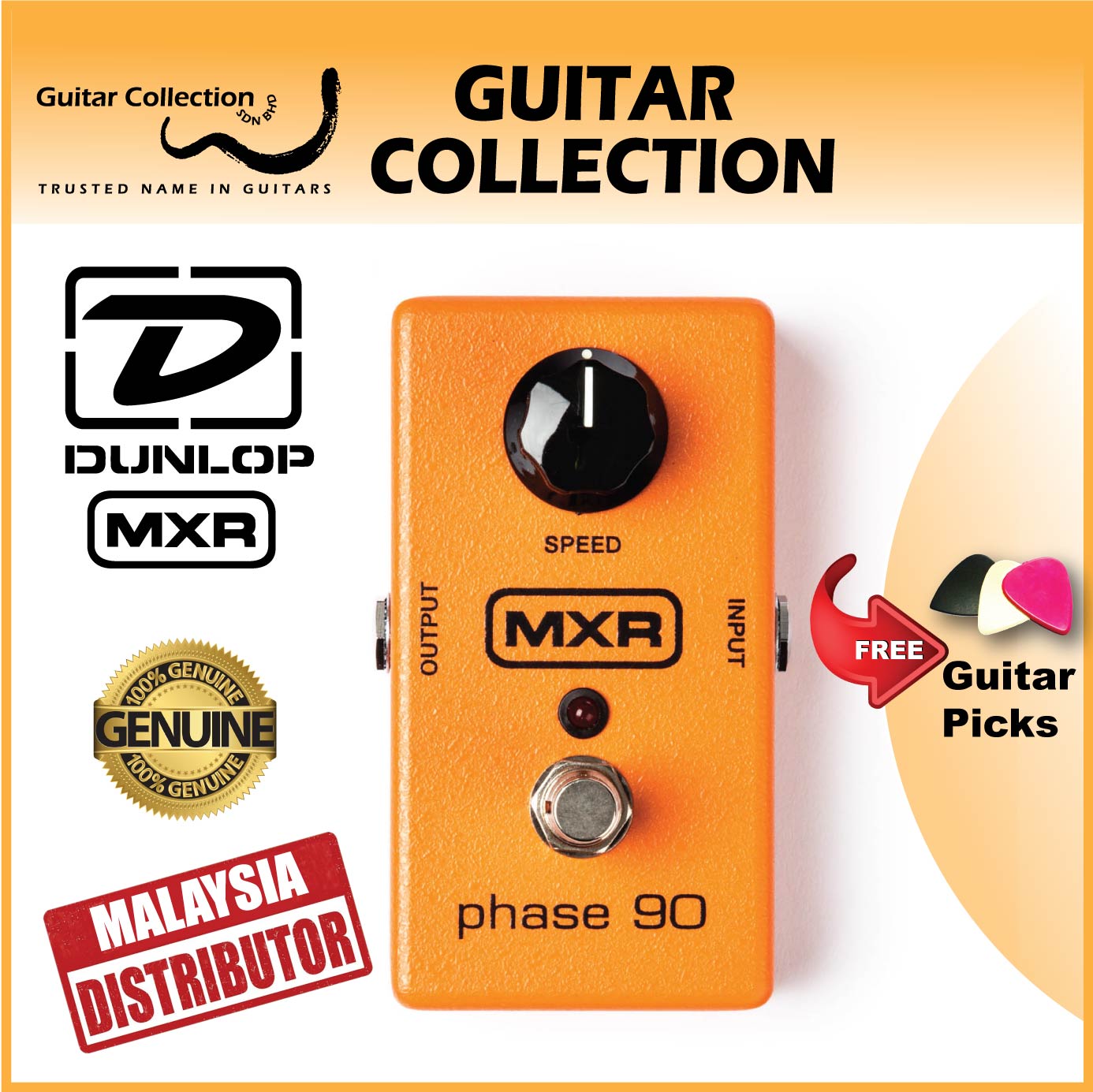 Jim Dunlop MXR M101 Phase 90 | Phaser Guitar Effect Pedal