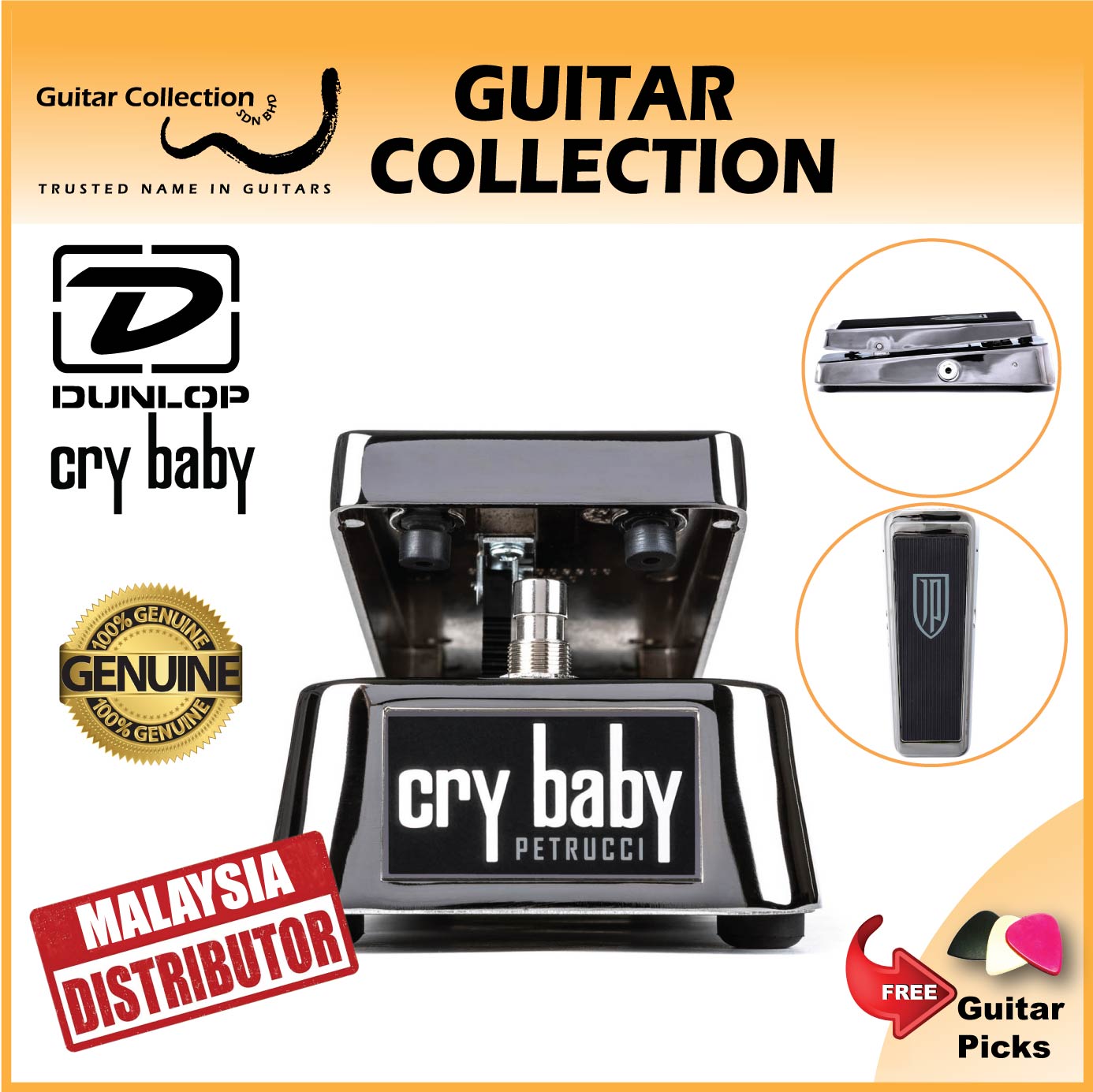 Jim Dunlop JP95 John Petrucci Cry Baby Wah | Wah Guitar